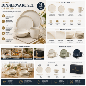 Premium Stainless Steel Cookware Set (10-Piece)