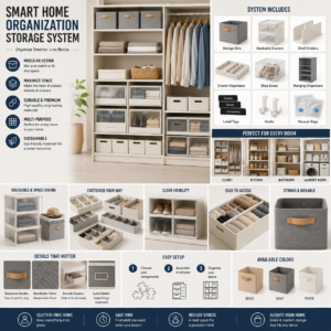 Smart Home Organization Storage System